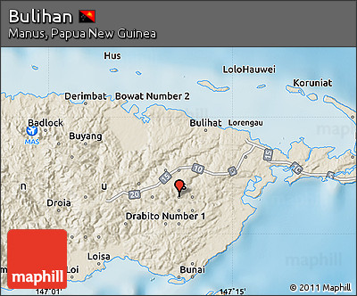 Shaded Relief Map of Bulihan