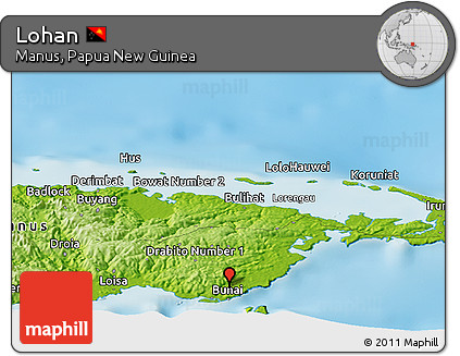 Physical Panoramic Map of Lohan