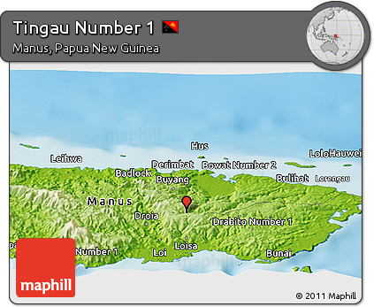 Physical Panoramic Map of Tingau Number 1