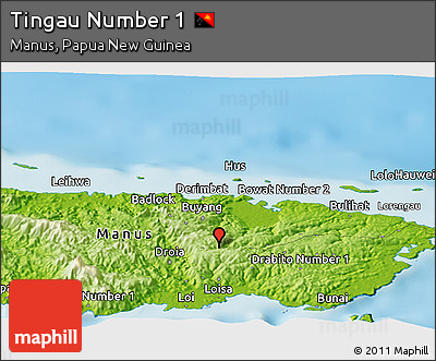 Physical Panoramic Map of Tingau Number 1