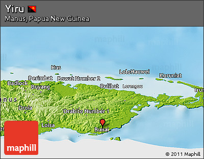 Physical Panoramic Map of Yiru