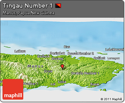 Physical Panoramic Map of Tingau Number 1