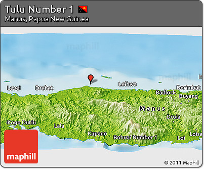 Physical Panoramic Map of Tulu Number 1