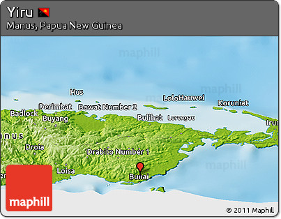 Physical Panoramic Map of Yiru