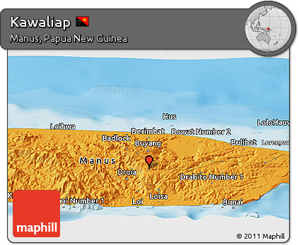 Political Panoramic Map of Kawaliap