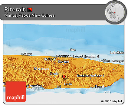 Political Panoramic Map of Piterait