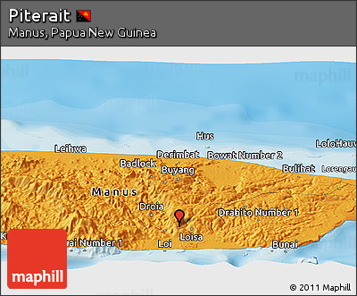 Political Panoramic Map of Piterait