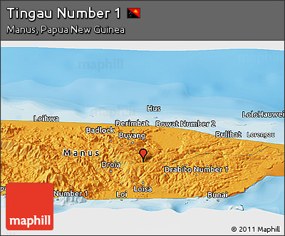 Political Panoramic Map of Tingau Number 1