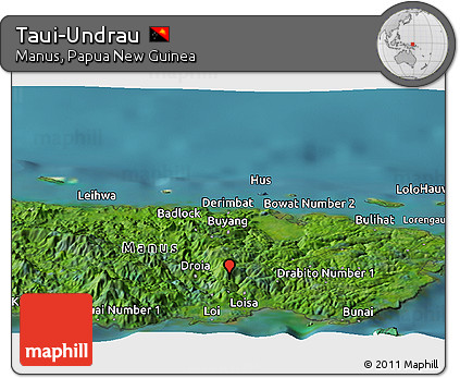 Satellite Panoramic Map of Taui-Undrau