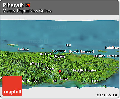 Satellite Panoramic Map of Piterait