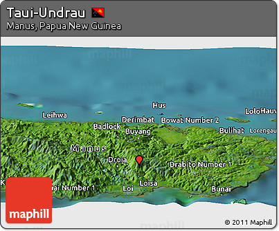 Satellite Panoramic Map of Taui-Undrau
