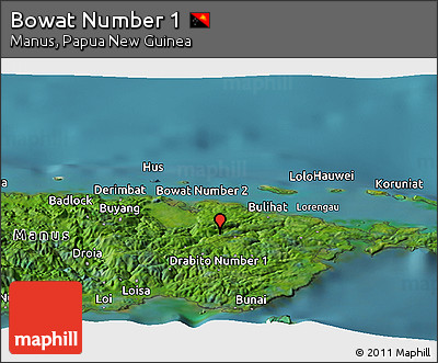 Satellite Panoramic Map of Bowat Number 1