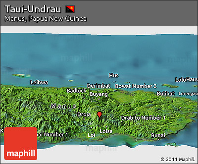 Satellite Panoramic Map of Taui-Undrau