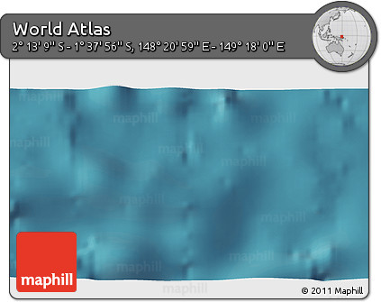 Satellite 3D Map of the Area around 1° 55' 32" S, 148° 49' 29" E