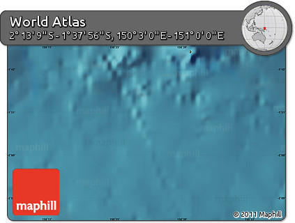 Satellite Map of the Area around 1° 55' 32" S, 150° 31' 30" E