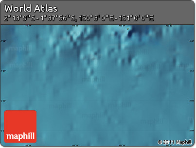 Satellite Map of the Area around 1° 55' 32" S, 150° 31' 30" E