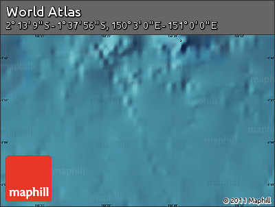 Satellite Map of the Area around 1° 55' 32" S, 150° 31' 30" E