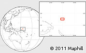 Blank Location Map of the area around 1° 55' 32" S, 155° 37' 30" E
