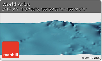 Satellite Panoramic Map of the Area around 1° 55' 32" S, 155° 28' 29" W
