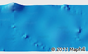 Physical 3D Map of the area around 1° 55' 32" S, 157° 10' 30" W