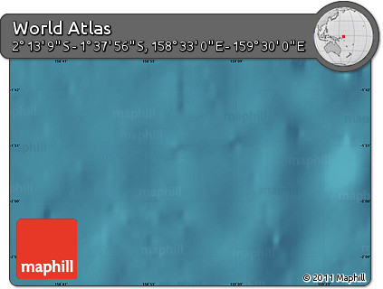 Satellite Map of the Area around 1° 55' 32" S, 159° 1' 30" E
