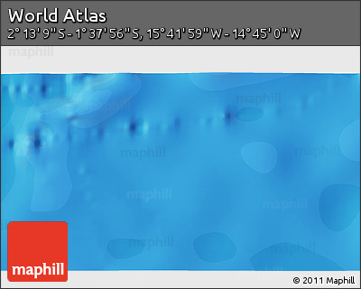 Political 3D Map of the Area around 1° 55' 32" S, 15° 13' 29" W