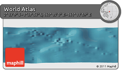 Satellite Panoramic Map of the Area around 1° 55' 32" S, 160° 43' 29" E