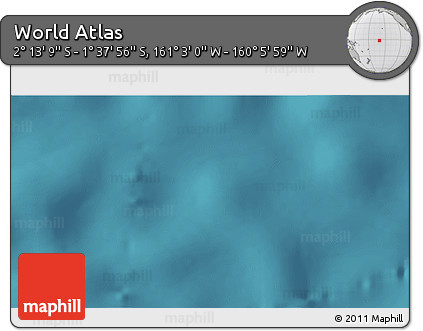 Satellite 3D Map of the Area around 1° 55' 32" S, 160° 34' 29" W