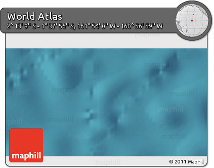 Satellite 3D Map of the Area around 1° 55' 32" S, 161° 25' 30" W