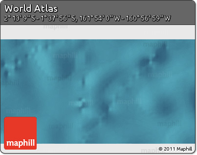 Satellite 3D Map of the Area around 1° 55' 32" S, 161° 25' 30" W