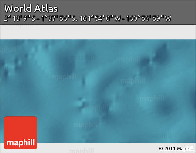 Satellite 3D Map of the Area around 1° 55' 32" S, 161° 25' 30" W