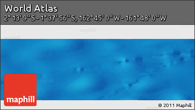 Physical Panoramic Map of the Area around 1° 55' 32" S, 162° 16' 30" W