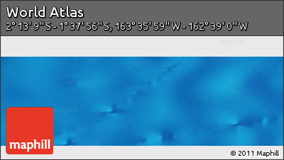 Physical Panoramic Map of the Area around 1° 55' 32" S, 163° 7' 30" W
