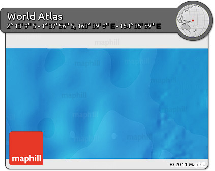 Political 3D Map of the Area around 1° 55' 32" S, 164° 7' 30" E