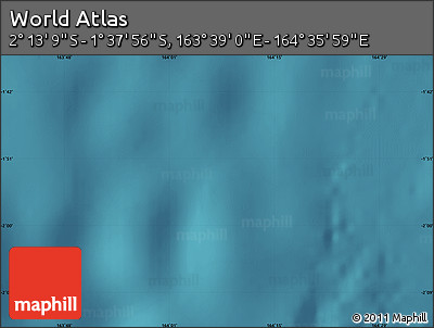 Satellite Map of the Area around 1° 55' 32" S, 164° 7' 30" E