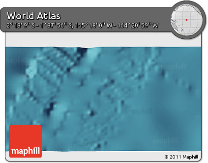 Satellite 3D Map of the Area around 1° 55' 32" S, 164° 49' 29" W