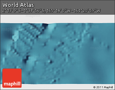 Satellite 3D Map of the Area around 1° 55' 32" S, 164° 49' 29" W