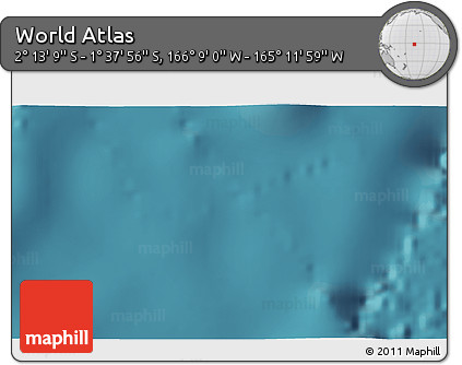 Satellite 3D Map of the Area around 1° 55' 32" S, 165° 40' 30" W