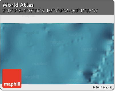 Satellite 3D Map of the Area around 1° 55' 32" S, 165° 40' 30" W