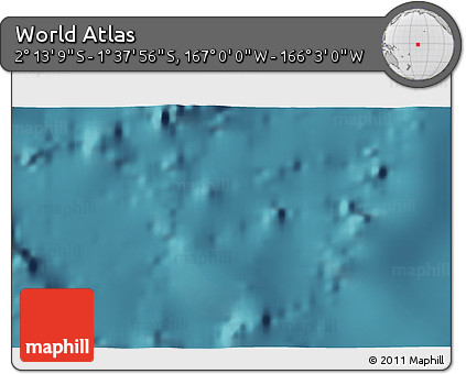 Satellite 3D Map of the Area around 1° 55' 32" S, 166° 31' 30" W