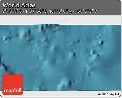 Satellite 3D Map of the Area around 1° 55' 32" S, 166° 31' 30" W