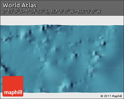 Satellite 3D Map of the Area around 1° 55' 32" S, 166° 31' 30" W