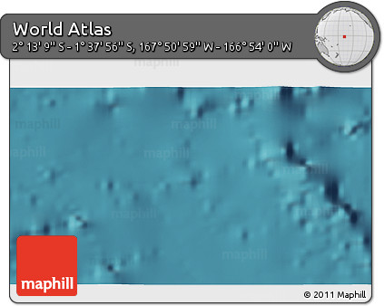 Satellite 3D Map of the Area around 1° 55' 32" S, 167° 22' 30" W