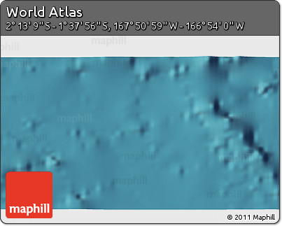 Satellite 3D Map of the Area around 1° 55' 32" S, 167° 22' 30" W