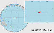 Gray Location Map of the area around 1° 55' 32" S, 167° 22' 30" W