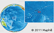 Physical Location Map of the area around 1° 55' 32" S, 167° 22' 30" W