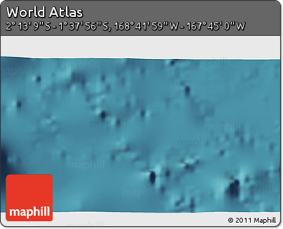 Satellite 3D Map of the Area around 1° 55' 32" S, 168° 13' 29" W