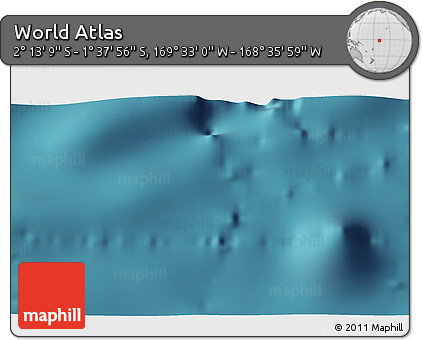 Satellite 3D Map of the Area around 1° 55' 32" S, 169° 4' 29" W