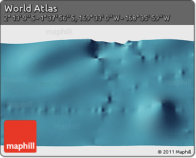 Satellite 3D Map of the Area around 1° 55' 32" S, 169° 4' 29" W
