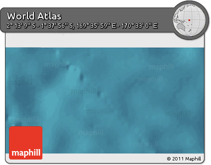 Satellite 3D Map of the Area around 1° 55' 32" S, 170° 4' 29" E